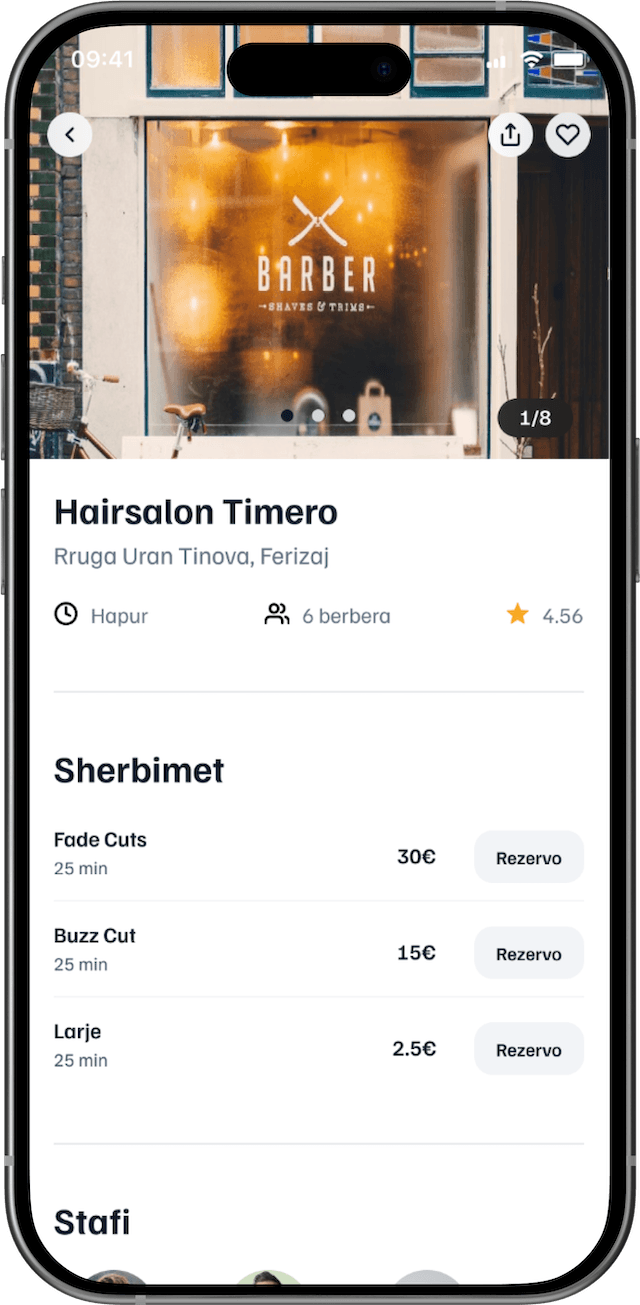 Barber calendar - Timero