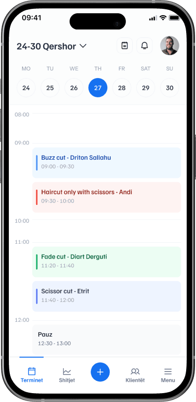 Barber calendar - Timero
